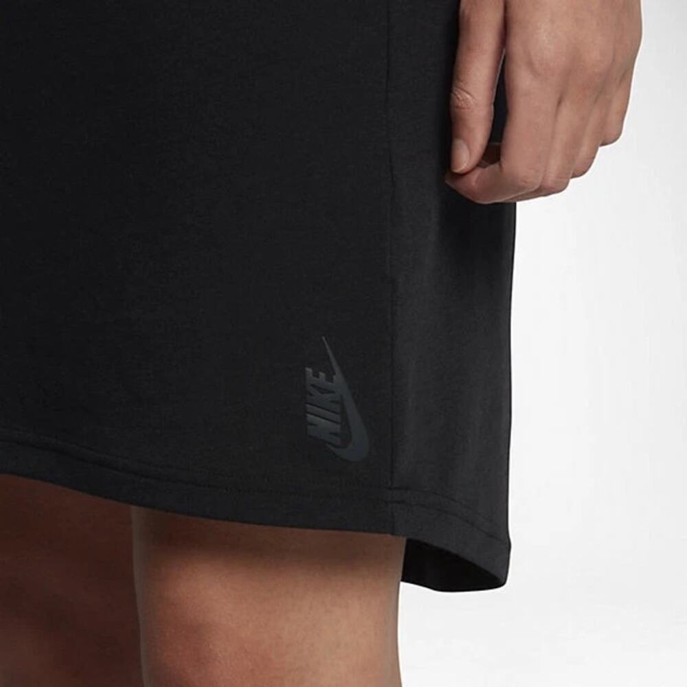 NikeLab NWT Essential Black Burnout Casual Relaxed T-shirt Mini Dress 865777 - Picture 4 of 15
